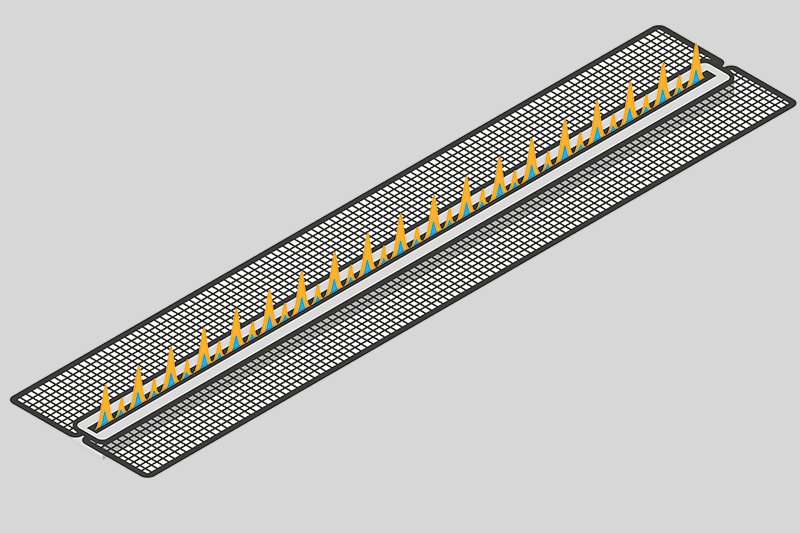 Brenner mit Led-glut-effekt