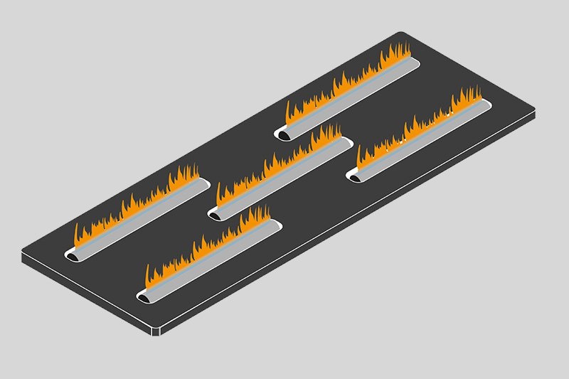 Quad burner
