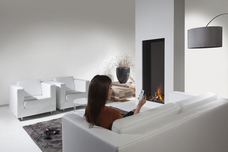 Atmospheric gas fireplace - Element4