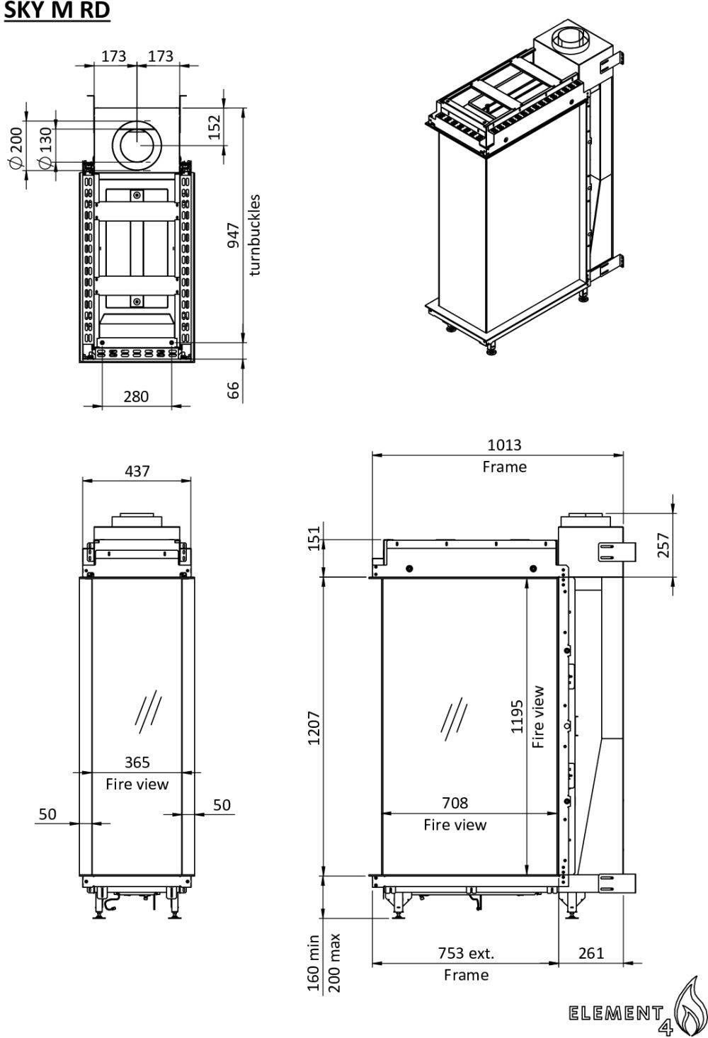 Sky Medium Roomdivider