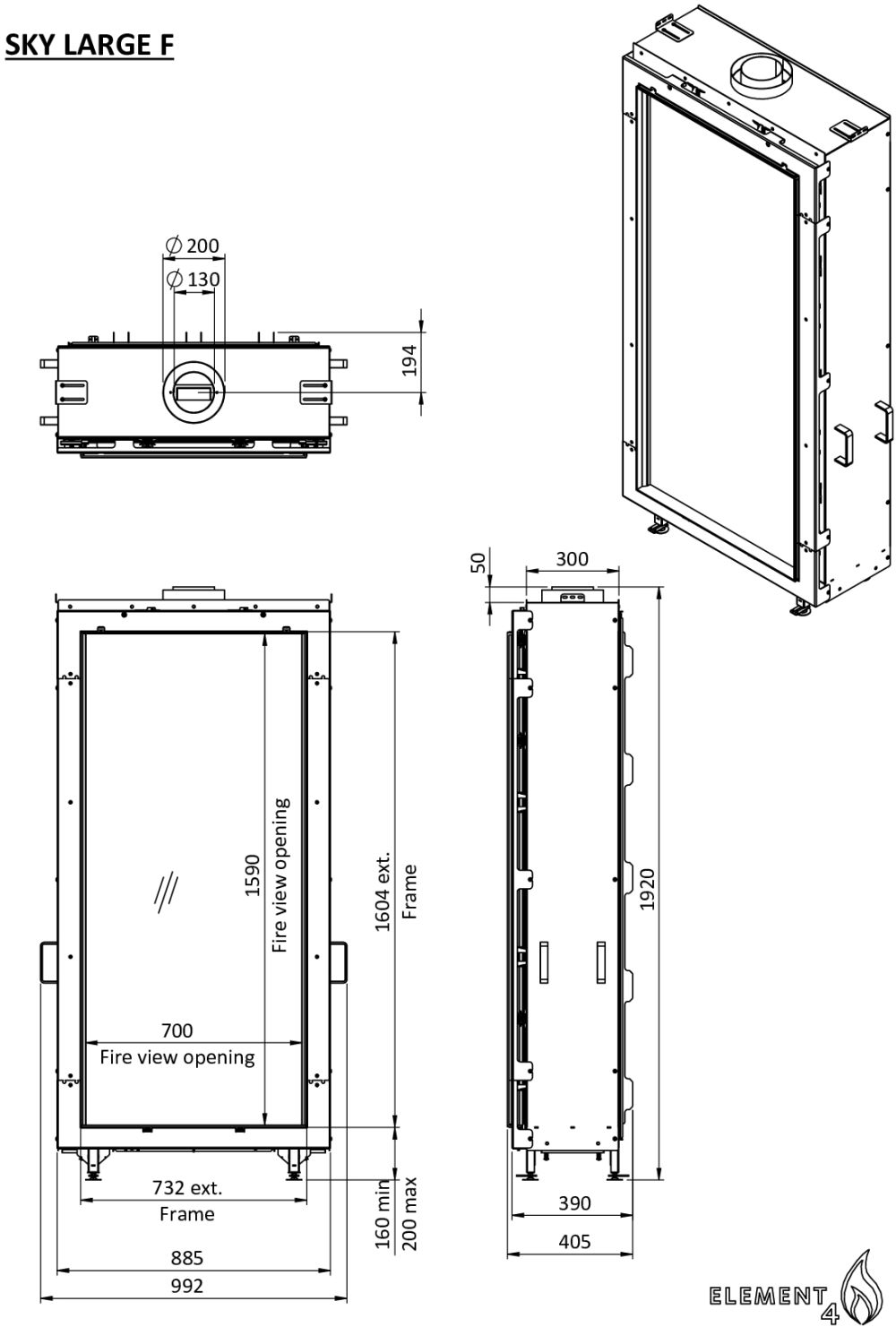 Sky Large Front Outoor