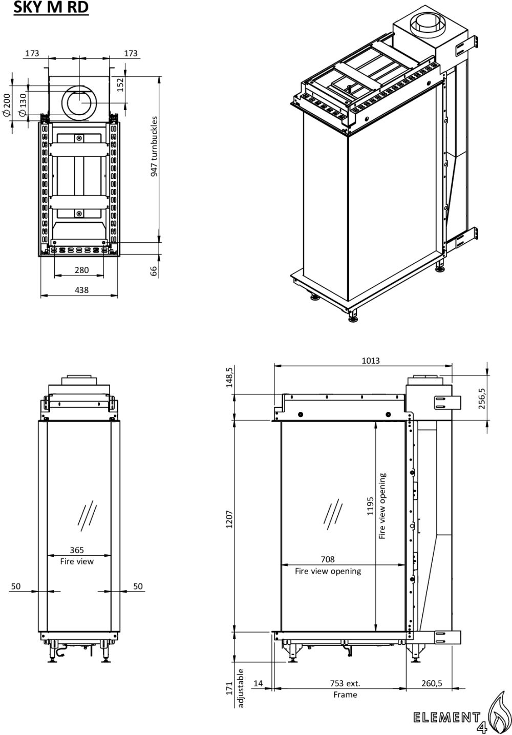 Sky Medium Roomdivider bio outdoor