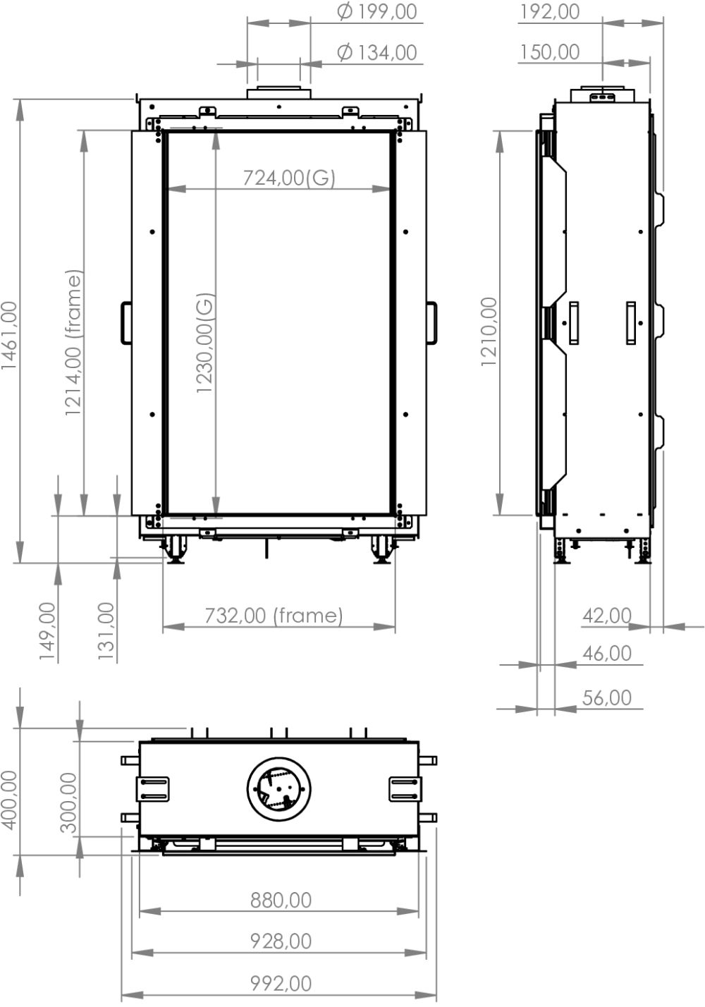 Sky Medium Front Outdoor